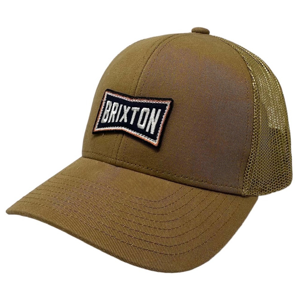 Brixton Men's Truss X MP Mesh Trucker Cap Hat in Copper